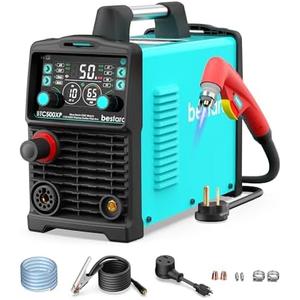 bestarc Plasma Cutter, 50Amp Blow Back Pilot Arc With [Air Sensor Technology], 110V/220V Dual Voltage Non-HF CNC Plasma Cutting Machine, Digital Screen Display (BTC500XP 11GEN 110V/220V)