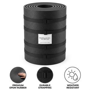 Premium 4ft x 50ft Heavy-Duty EPDM Rubber Industrial Mat Roll - Weather Resistant, High-Durability Sheet for Anti-Slip Flooring and Floor Protection (1/2 Inch Thick)