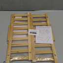 HBlife 2pcs Bamboo Dish Plate Bowl Cup Book Pot Lid Cutting Board Drying Rack Stand Drainer Storage Holder Organizer Kitchen CabinetKeep Dry