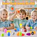 AuroTops 24 Pack Easter Basket Stuffers,Easter Eggs Filled with Spinner Fidget Toys for Kids Party Favors Prefilled Easter Eggs Hunt,Easter Basket Essentials,Gifts for Kids Classroom Prize Rewards