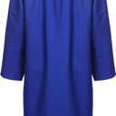Unisex Adult Matte Graduation Cap and Gown Tassel Set (Blue)