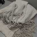 Bellzacasa Double Hammock, Heavy Duty 500 lb Load Capacity Tassels and Fishtail Knitting with Mounting Straps for Outdoor Camping Patio Balcony Beige