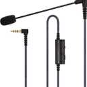 Cable Boom Microphone - Volume Control for PlayStation PS4 or Xbox One Controller, PC, Tablet ,Laptop, Smartphone - Boompro Gaming Mic compatible with V-Moda or Most Other 3.5mm Jack Headphone 150CM