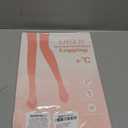 UISLII Fleece Lined Tights Women, Warm Pantyhose leggings, Fake Translucent Thermal Skin Colored Tights for Winter(Black Little Sparkle M-M)