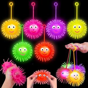 24 PCS Light Up Balls Party Favors for Kids 4-8 8-12 Sensory Squeeze Toys Bulk LED Puffer Balls Classroom Prizes Goodie Bags Stuffers Pinata Fillers Birthday End of Year Student Return Gifts