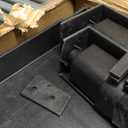 ELAFROS Heavy Duty Plastic Utility Cart, 37 x 18.8 in, Flat Top, Swivel Wheels, 550 lbs Capacity, Black