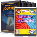 8 Pack Comic Book Frame 8.6'' x 11.8'', UV Protection Comic Book Storage Display Case Sleeve Magazine Frame Showcase Boards Picture Display Holder Decor for Wall Tabletop Home Office