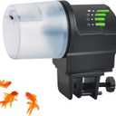 DXOPHIEX Automatic Fish Feeder Food Dispenser Vacation Fish Feeder Powered by Battery and USB for Aquarium and Turtle Tank