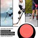 Deekin Ice Hockey Puck Glow in The Dark Pucks Floor Party Pucks Bulk Street Hockey Puck for Adults Outdoor Gifts Practicing & Training (Red)