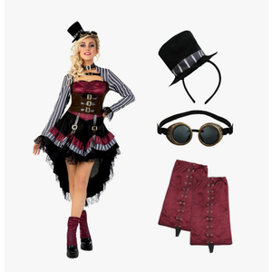 Morph, Steampunk Halloween Costumes, Victorian Steampunk Costumes for Women, Steampunk Costume Women Medium