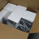 Unicozin Modern Bathroom Light Fixtures, 4 Light Vanity Lights Over Mirror, Black Wall Lamp with Clear Glass for Living Room Cabinet Bedroom Porch