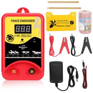 Electric Fence Charger for Livestock(with Grounding Rod), Electric Fence Charger, Fence Energizer 12KV Repel Predators, Fence Charger Ensure Secure Livestock Containmen,Supply for Diverse Farm