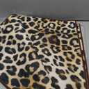Foxmas Leopard Area Rugs for Living Room, 4x6 Feet Machine Washable Cheetah Print Rug, Non-Slip Indoor Floor Animal Rug, Carpet for Bedroom Dining Room Laundry Room Kitchen Home Office, Dark Brown