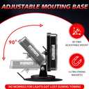 USB-C Wireless Trailer Lights Kit with Reverse, IP67 Waterproof Magnetic LED Tow Light for Towing, Tail, Brake, Turn Signal for Car, Boat, Camper, RV (B-Type)