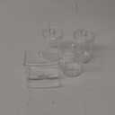 ciyeu Qtip Holder Cotton Swab Holder Storage Dispenser, Clear Cotton Ball Swab Holder, Jars with Lids for Bathroom (4 Pack)