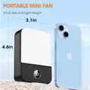 4 x Portable Neck Fan Rechargeable, Mini Fan Handheld with Waist Clip 3 Speed Adjustable, Leafless Personal Fan for Home Office Outdoor Travel (Black)