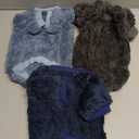 Dog Sweater, 3 Pack Dog Sweaters for Small Dogs or Cats, Girl or Boy, Warm Dog Clothes Shirt Coat for Winter Christmas (Blue, Dark Blue, Grey, Medium)