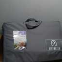 Back Seat Extender for Dogs-Upgraded Egg Crate Foam, Hard Bottom Dog Seat Cover for Truck Back Seat, Dog Hammock for Truck Crew Cab F150, RAM1500, Sierra, Silverado,Tundra, Titan (59x29)