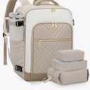 LOVEVOOK Large Travel Backpack for Women, TSA Carry on Backpack for Airplanes, 40L Personal Item Travel Bag for Women fits 17" Laptop,Waterproof Carry on Bag Airplane Approved with 3 Packing Cubes