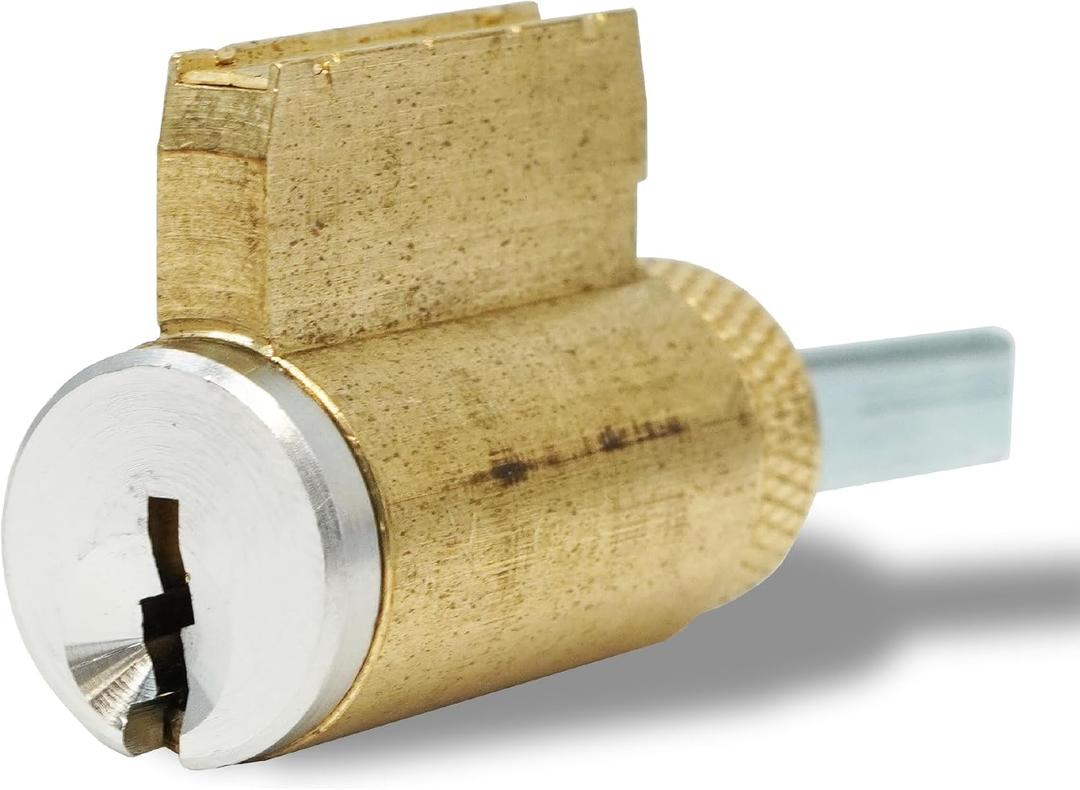 Summit Doorware Key in Knob Cylinder | Schlage SC1 Compatible | Satin Chrome Finish | Replaces Cylinder Locks | Includes 2 Keys | Fits Grade 1 & 2 Locksets - Arrow, Schlage, & More