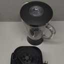 Amazon Basics 6-Cup (50 Fl. Oz) Countertop Blender, with 6 Pre-Programmed Functions, Pulse, Ice Crush, Stainless Steel Blades, Glass Jar, Up to 700W, Black & Silver