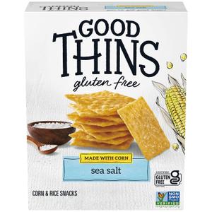 GOOD THINS Savory Herb Rice Snacks Gluten Free Crackers, Snack Crackers, 3.5 oz
 (EXP 01/15/27)