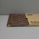 End Grain Cutting Board for Kitchen with Non-slip Feet, Acacia Wood Heavy Duty Checkered Cutting Board Upgraded Chopping Board with Juice Groove & Handle Large Wooden Butcher Block with Gift Box