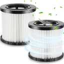 2 Pack DCV5801H DCV581H Vacuum Replacement Filter for DeWalt 20V MAX Battery Wet Dry Shop HEPA Vacuum, DCV580H (Cordless) DCV581H DCV5801H Vacuum Filter, Reusable and Washable Vacuum Filter