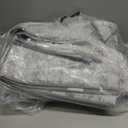 LOOMY 5x7 Washable Area Rug Gray Vintage Boho Rug Foldable Indoor Non Slip Carpet Fuzzy Rug, Mat for Bedroom Living Room Rugs Office Rug (Grey and White)