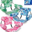 3 Pack Pool Floats Adult, Adjustable Heavy Duty Inflatable Pool Floats Chair, Portable Pool Float Lounger for Adults & Kids, Pool Floaties Noodles for Summer Pool Beach Lake Party Relaxing Fun