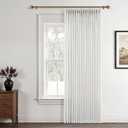 100 Inch Extra Wide Pinch Pleated Linen Curtains 84 Inch Length for Living Room Bedroom Natural Cream Beige Privacy Drapes Light Filtering for Patio Sliding Door 84 Inches Long Hooks Clips Rings