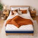 King Size Mattress - 12 Inch Gel Memory Foam Hybrid Mattress, Medium Firm, Pressure Relief & Motion Isolation, 100 Nights Trial, 75 * 80 in