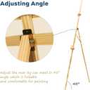 finenolo Wooden Easel Stand for Painting, 45" Adjustable Height Folding Art Easel for Canvas, Drawing, Wedding Signs & Posters, Ideal for Adults, Artists, Beginners, Students & Kids