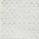 Couristan Bromley Indoor Area Rug 3'11" x 5'6" in Snow-Brown, Durable Power-Loomed Trellis Design Rug Living Room, Bedroom or Dining Home Decor
