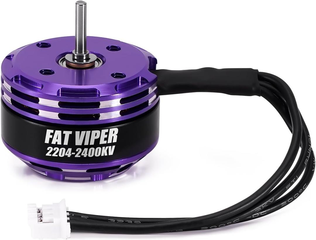 INJORA Fat Viper 2204 2400KV Brushless Outrunner Motor for TRX4M 1/18 RC Upgrade