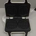 4 Inch Double Mini Waffle Maker Machine, Chaffle Maker, Waflera Electrica, Small Waffle Iron for Waffles, Keto Chaffles, Hash Browns, Cookies, Non-stick Plates