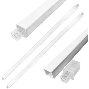 24 Inch Towel Bar for Bathroom Wall Mount, Spring Loaded Replacement Towel Rods for Bathroom Shower Towel Racks and Holder 2 Pack