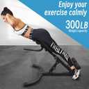 Hyper Back Extension Roman Chair - Back Extension Bench Machine for Glute, Hamstring and Lower Back, Multi-Functional Bench for Full All-in-One Body Workout, Foldable for Home Gym Fitness, 40.5" X 27.5" X 11.4"