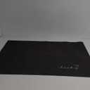 Ultra Thin Door Mat Indoor Entrance, 1/10 in Thin Door Mats for Inside Entry, Non-Slip Rubber Backing Washable Doormat, Fade Resistant, Absorbent, Low Profile Dirt Trapper, 35"X24",Black (Lucky)