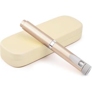60 Unit V2 Reusable Peptide Pen Injector – Adjustable Dose Dial Injection Pen, Fits 3ml Cartridges, Retractable Cap, Clear Scale, Portable Travel Device - Gold incomplete set