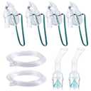 2 Packs Nebulizer Replacement KIT for Kids (White, 10.5*6.5 CM, Polypropylene (PP))