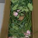 InnoGear 50 Pcs Pink Roses Artificial Flowers, Fake Velvet Silk Rose Bulk Faux Flower for Decoration DIY Wedding Centerpieces Proposal Bridal Bouquets Shower Party Home Floral Decor (50, Pink)