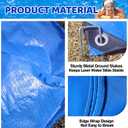 32.8ft x 9.8ft Slip Lawn Water and Slide Tarp with 22 pcs Metal Stakes for Adults and Teens Lawn Water Slide Heavy Duty Waterproof for Summer Outdoor Fun Water Slip Play