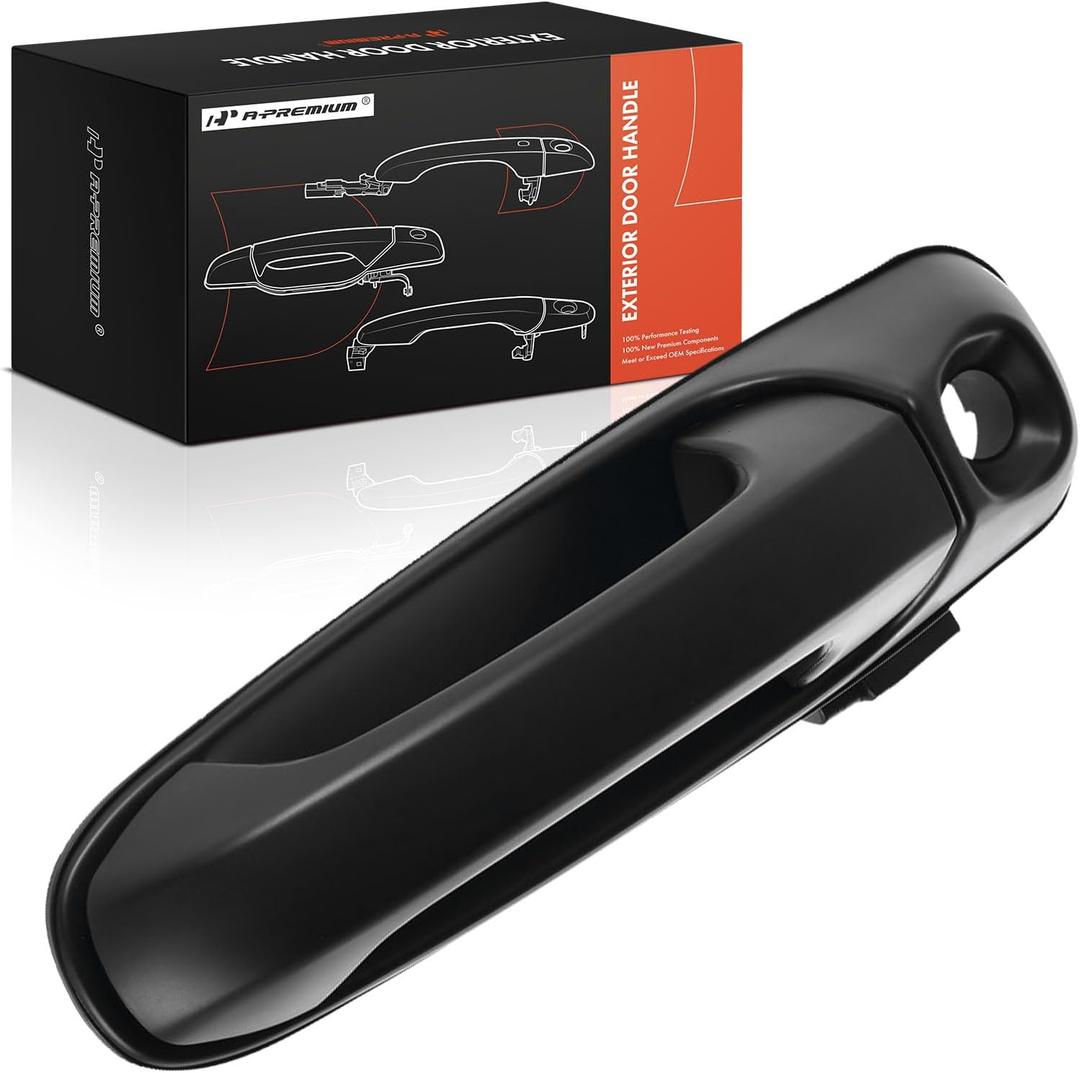 A-Premium Front Passenger Side Exterior Door Handle with Keyhole Compatible with Dodge Ram 1500 2002-2008, Ram 2500 2003-2009, Ram 3500 2003-2010, Ram 4500 5500, Dakota 2005-2010 & Mitsubishi Raider