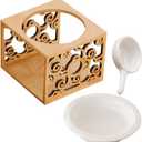 Cabilock 1set Ceramic Burner Tealight Holder Diffuser for Home Decor Elegant Design for Living Room Bedroom Yoga Room Easy to Clean and Use