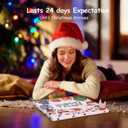 Christmas Advent Calendar Jewelry Set 2025, 24 Days Necklace Set Xmas Bracelet with DIY Charm Making Kit, Xmas Countdown Gift for Girls Teen Women (Silver)