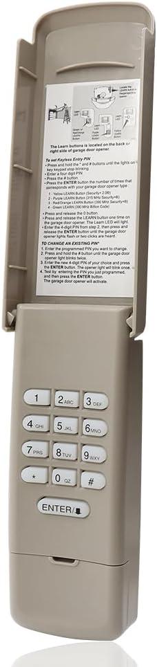 Garage Door Opener Keypad for liftmaster Chamberlain Craftsman Openers Produced Since 1993, Wireless Keyless Entry keypad, Replaces 877MAX, 878MAX, G940EV-P2, 877LM, 377LM, 977LM, Safe Security+2.0