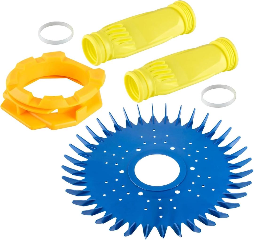 BlueStars Pool Cleaner W70329 Finned Disc & W69698 Diaphragm & W70327 Foot Pad Kit Replacement - Compatible with Zodiac Baracuda G2,G3 or G4, Ranger 1500 Models, etc