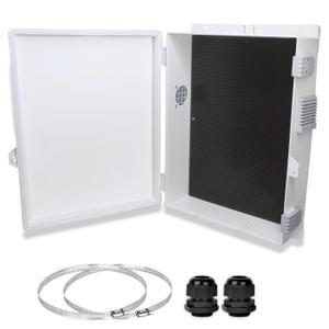 Outdoor Electrical Junction Box, Ventilation and Heat Dissipation ABS Plastic Project Enclosure with Internal Mounting Panel 15.7"x 11"x 4.1"