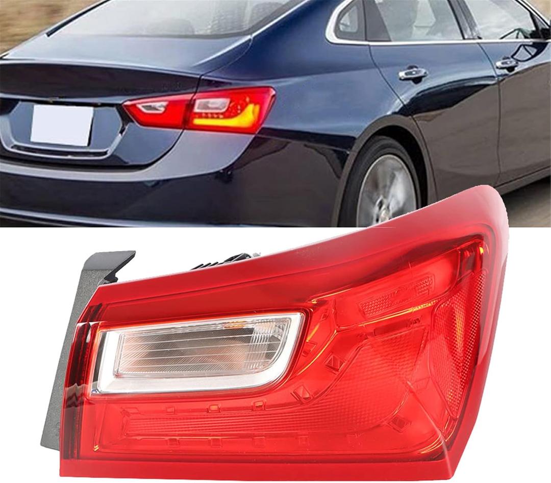 labwork RH Tail Light Replacement for Chevy Malibu 2016 2017 2018 Tail Light Lamp Rear Outer Passenger Sides